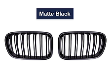 Решітка ноздрі BMW (БМВ) X3 series (F25) 2010-2014 -Матт 2 ребра, фото 3