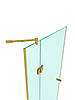 D8-10 Повний комплект фурнітури для душових дверей, колір золото, фото 2