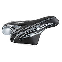 Сідло велосипедне Selle Monte Grappa Junior OK-GO, чорно-сіре