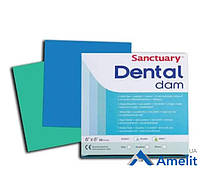 Платки для коффердама Dental Dams, зеленые (Sanctuary), 36 шт./уп.
