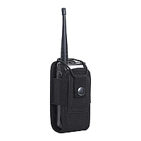 Чехол тактический подсумок для рации на пояс для радиостанции / смартфона сумка армейская тактическая поясная черный