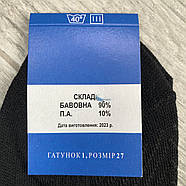 Шкарпетки чоловічі бавовна із сіткою ялинка Житомир Україна Premium, розмір 31, чорні, 08656, фото 5