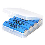 Набір акумуляторів літій-іонних Quantum Li-ion NCM18650, 3000mAh, 1С, з клемним виступом, 4шт/уп plastic case, фото 3
