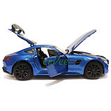 Машинка Mercedes AMG GTR іграшка моделька металева колекційна 15 см Синій (60032), фото 4