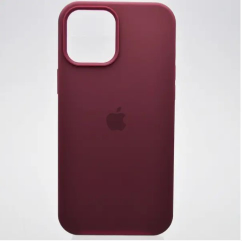 Чохол накладка Silicon Case для iPhone 12 Pro Max Plum (тех.пакет), фото 1