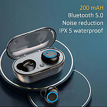 Бездротові навушники TWS Y50 Bluetooth 5.0 + DER blue