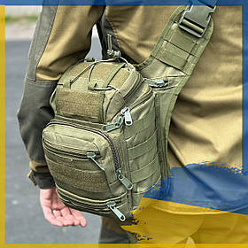 Універсальна тактична сумка / плечова сумка / військова сумка / однолямкова сумка (NB20-olive)