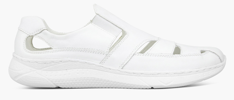 Сандалії чоловічі білі натуральна шкіра Україна Libero — розмір 40 (26,5 см) (модель: Lib24Kwhite), фото 1