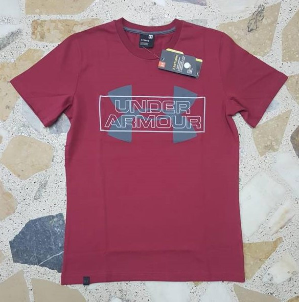 Мужская футболка Under Armour,бордовый XL (ID#1848551836), цена: 450 ...