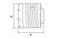 SIGMA Коронка для бетону 65 мм*70 мм 8 зубців (тубус) Grad, фото 4