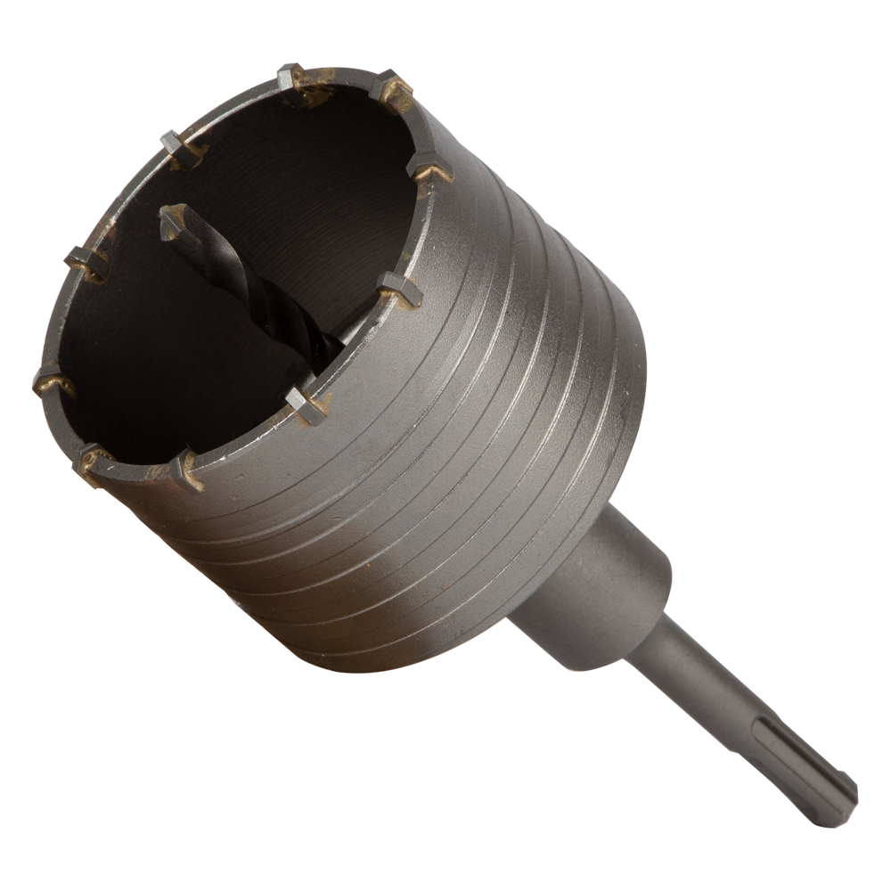 SIGMA Коронка для бетону 80 мм 10 зубців + хвостовик 110 мм SDS-plus Grad, фото 1