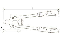 ULTRA Заклепник дворучний 370 мм Ø 2,4-6,4 мм, фото 5