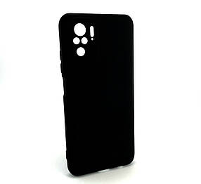 Чохол на Xiaomi Redmi Note 10 4G накладка бампер Silicone Case силіконовий чорний