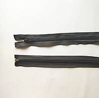 Молния разъемная правая витая, Т5, 75 см, нейлон, №200 темно-серый