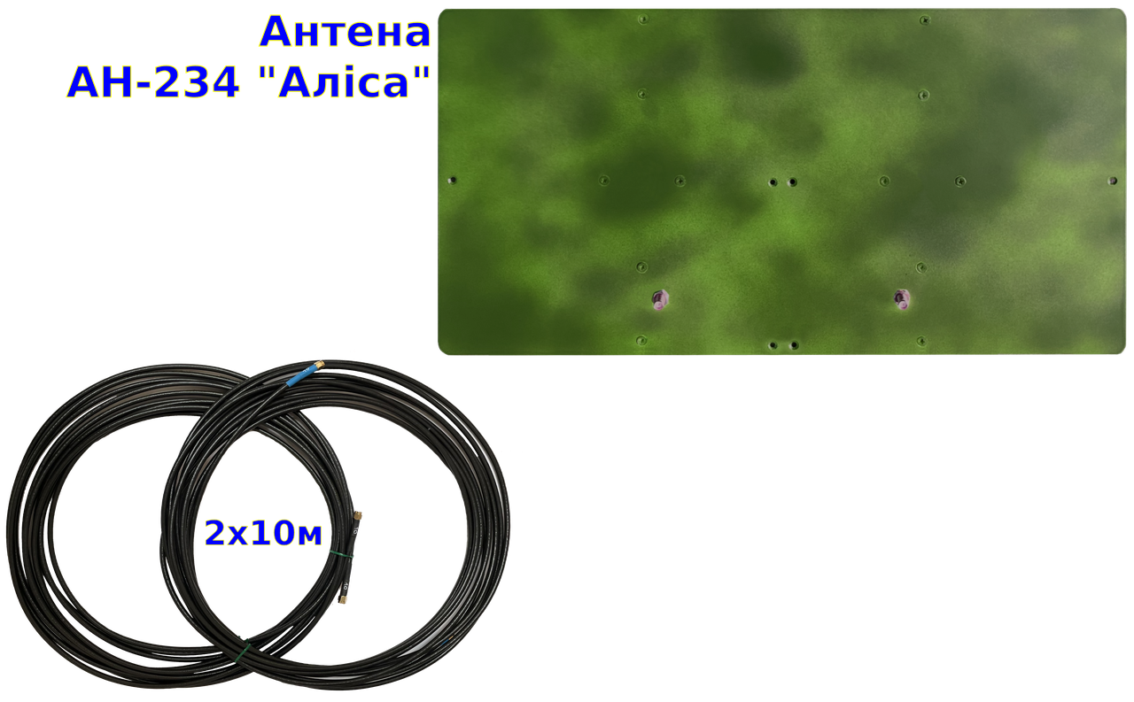 Антена AН-234 ("Аліса") + ВЧ кабелі 2х10м (стандартний комплект)