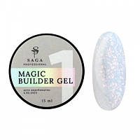 Гель для нарощування Saga Professional Builder Gel Magic 01, 15 мл