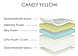 Безпружиннийатрас із піни Memory Foam середньої жорсткості з доставкою Candy Yellow Кенді Ялоу Usleep, фото 4