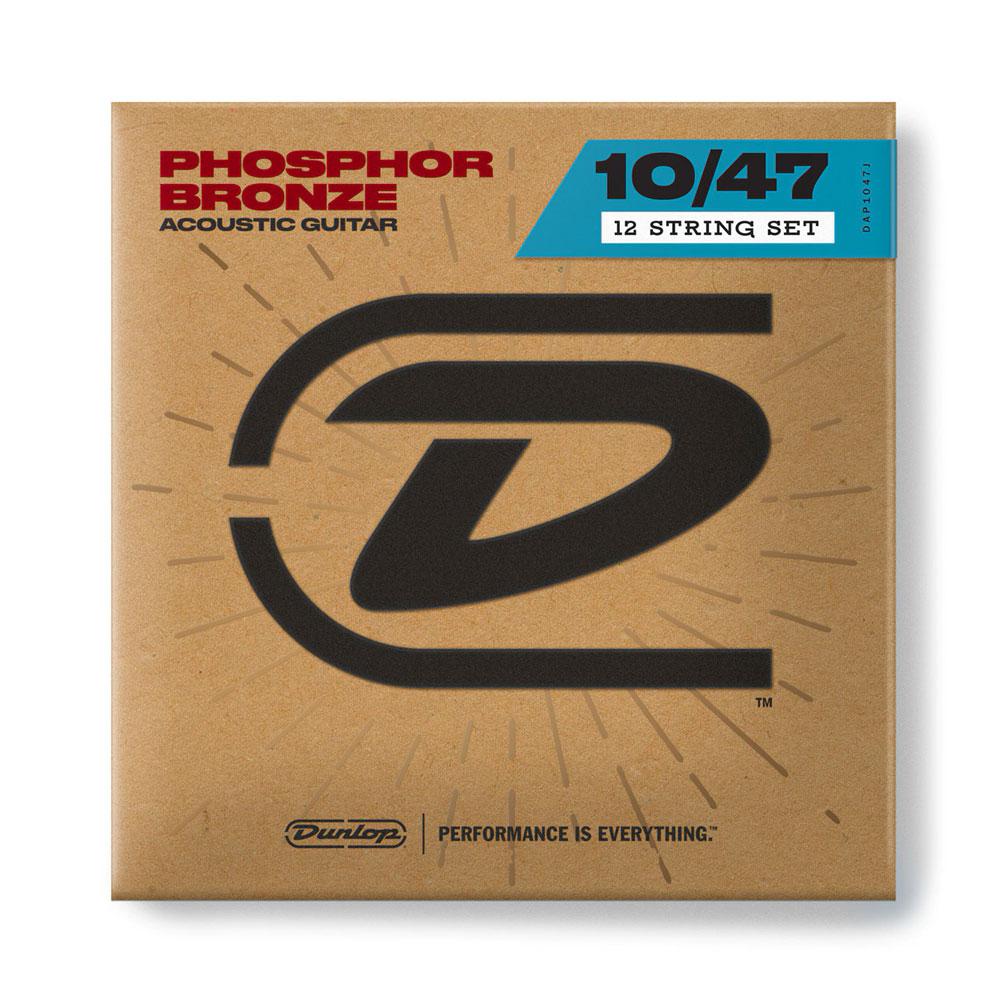 Струни DUNLOP DAP1047J PHOSPHOR BRONZE ACOUSTIC GUITAR STRINGS 12-STRING