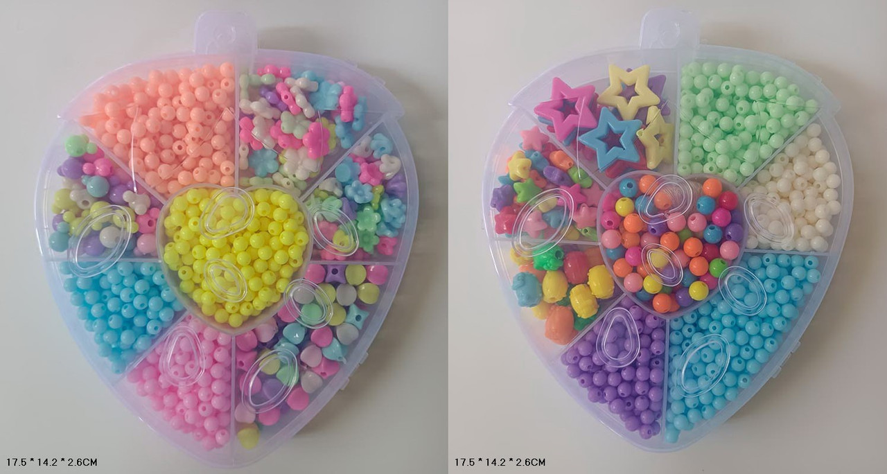 Набір бісеру D5883-8A/8B намистини нестандартної форми, фото 1