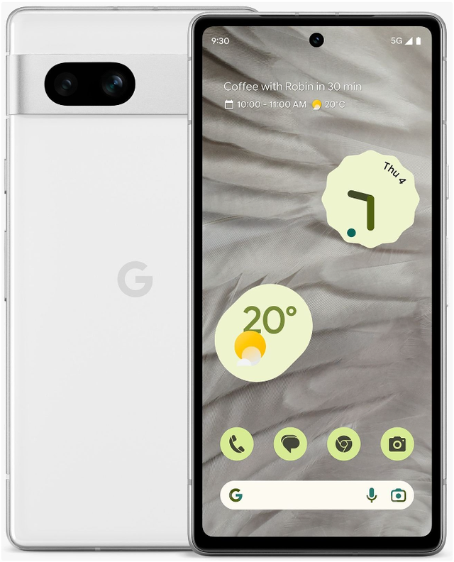 Google Pixel 7a 8/128GB, Snow, cмартфон, Європейська версія