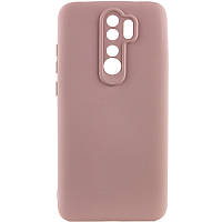 Чохол TPU GETMAN Liquid Silk Full Camera для Xiaomi Redmi Note 8 Pro Рожевий / Pink Sand