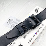 Жіночий брендовий шкіряний ремінь (8651) black, фото 2