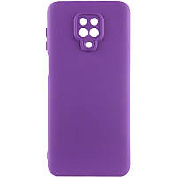 Чохол TPU GETMAN Liquid Silk Full Camera для Xiaomi Redmi Note 9s / Note 9 Pro / Note 9 Pro Max Фіолетовий / Purple