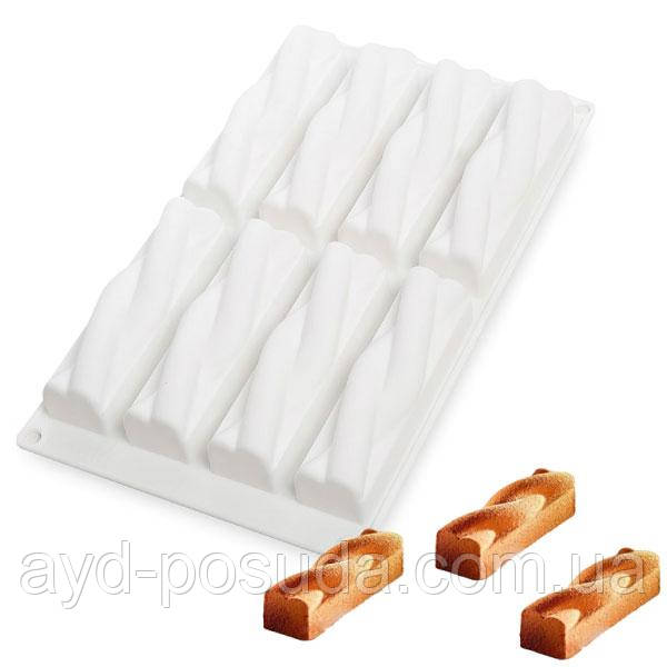 Силіконова форма для евроторта "Savoiardi" JSC-2256 арт. 822-9-10, фото 1