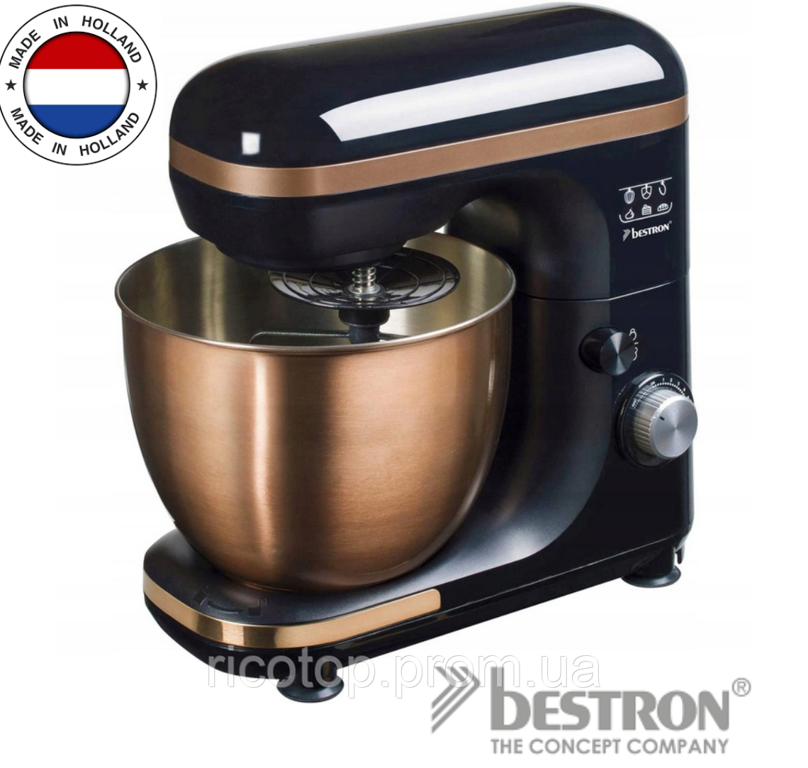 Кухонний комбайн Bestron AKM900CO 4-в-1, 2,5 л, 1000 Вт, мідний