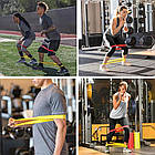 Набір резинок для фітнесу 5шт,з чохлом / Фітнес резинки для спорту / Еспандери, фото 8