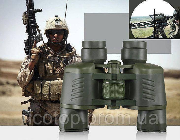 Бинокль BINOCULARS GREEN 50x50