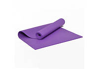 Коврик (каремат) для йоги и фитнеса 173 см 6 мм EasyFit ПВХ (PVC) Фиолетовый
