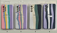 Чохол Silicone cover для Samsung Galaxy A04 SM-A045F райдужний rainbow
