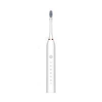 Електрическая зубная щетка Sonic Toothbrush X-3 White + 4 насадки