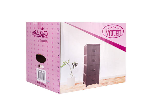 Комод VIOLET HOUSE 1004 Віолетта White 37*45*90 см, фото 2