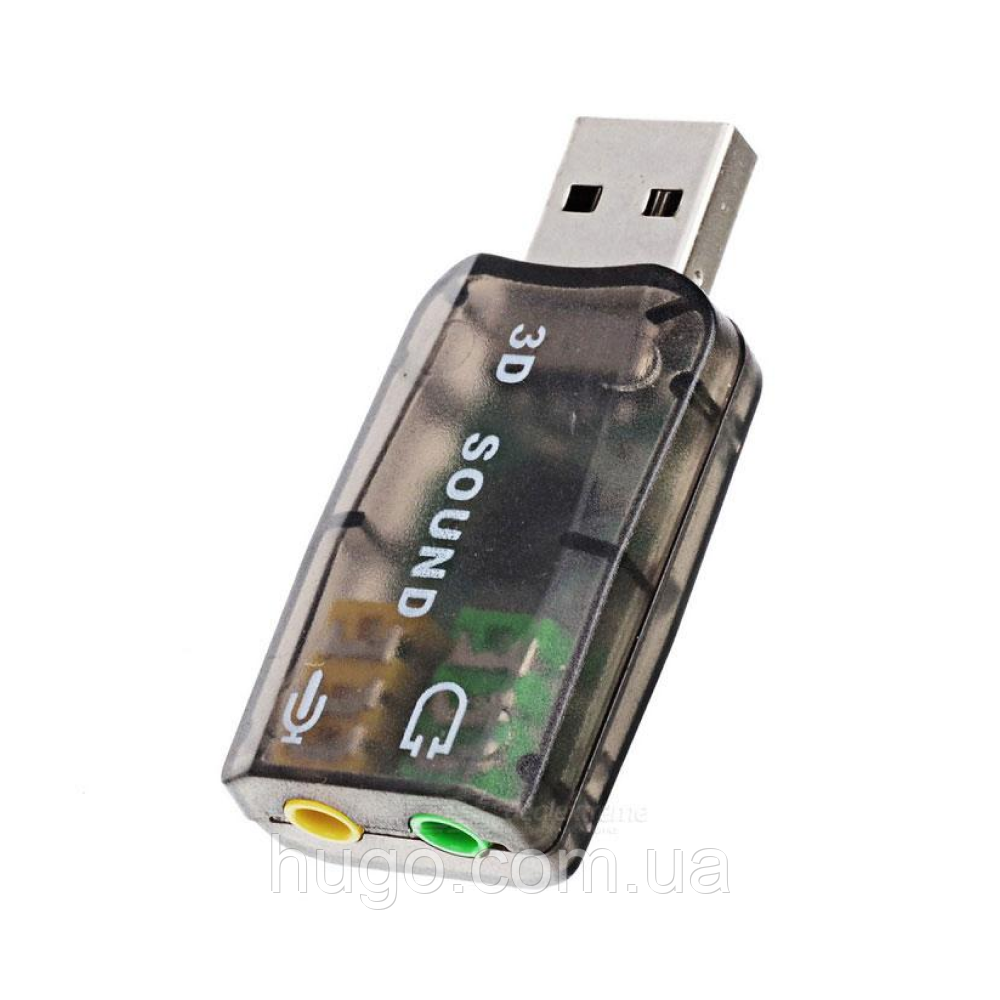 Купить Звуковая карта USB 3D Sound 5,1 / Внешний звуковой адаптер для ...