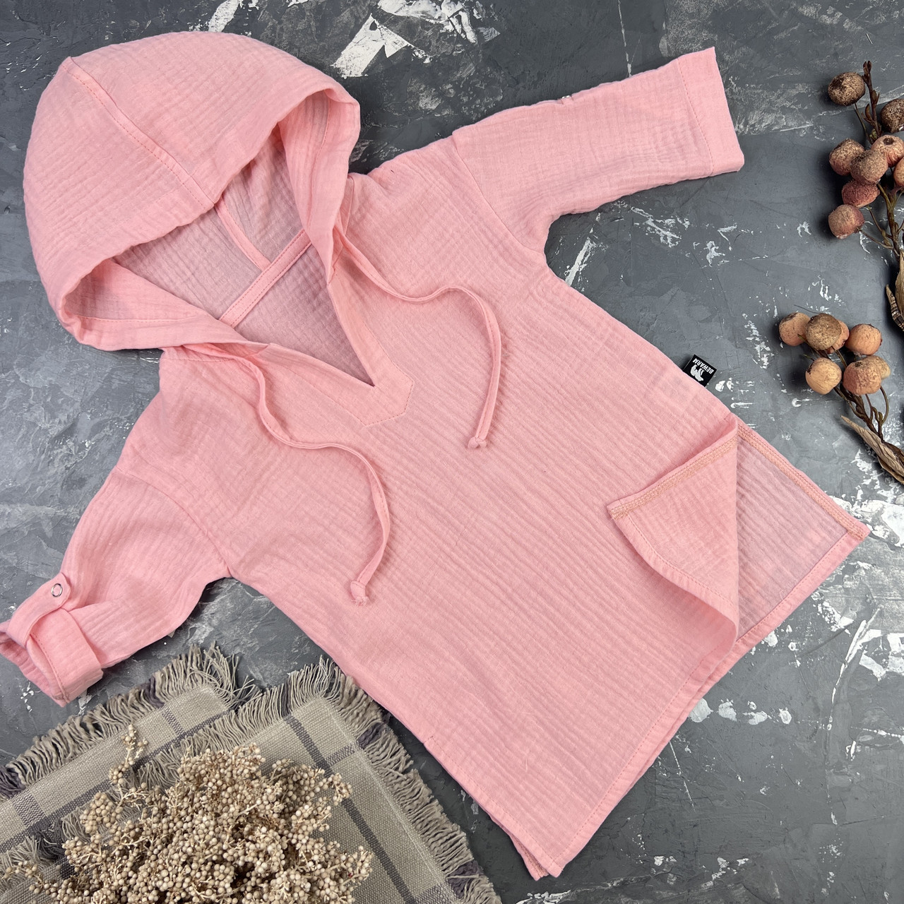Муслінова туніка muslin cotton BEWARM дитяча Рожевий
