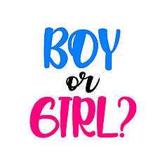 Наліпка на вогнегасник - "Boy or girl?"