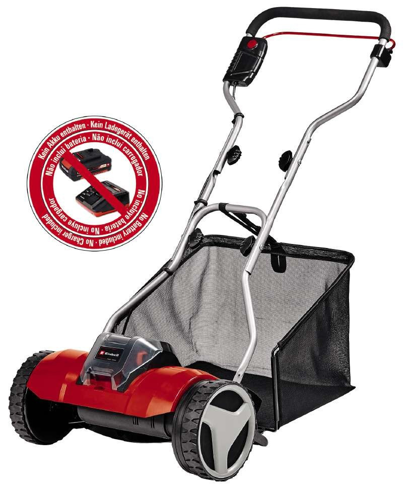 Einhell Газонокосарка акум ручна GE-HM 18/38 Li — Solo, 18 В, PXC, 38 см, 45 л, 14-38 мм, фото 1