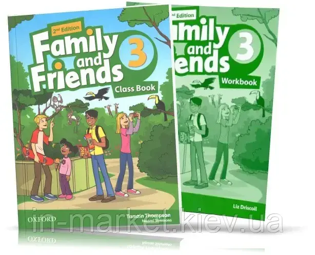 Family and Friends 2th edition 3, Class book + Workbook Підручник + Зошит англійської мови