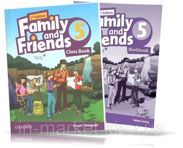 Family and Friends 2th edition 5, Class book + Workbook Підручник + Зошит англійської мови