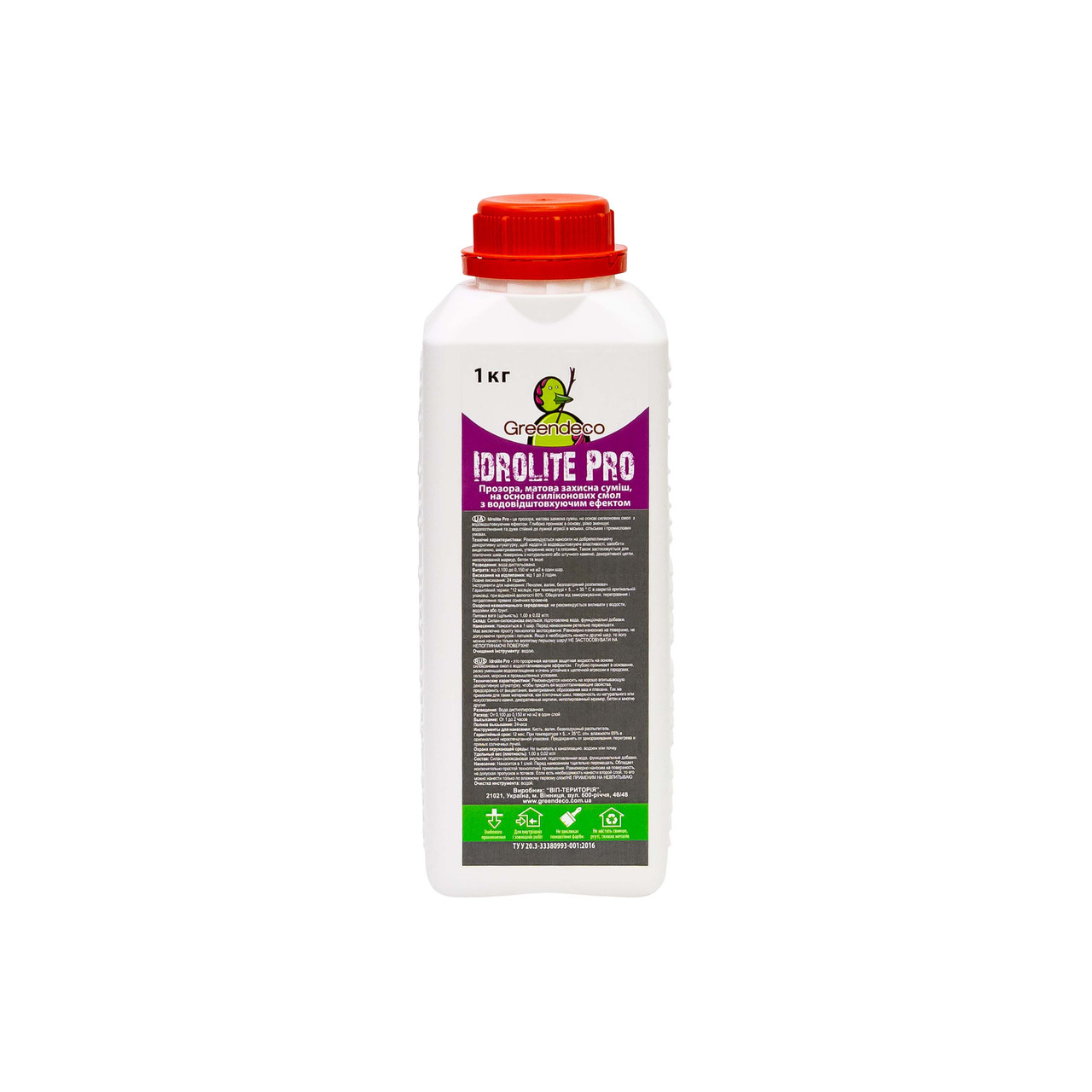 Прозоре матове захисне покриття Idrolite Pro. Greendeco, фото 1