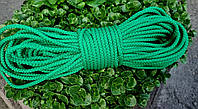 Шнур полиэфирный с статическим сердечником гамаковый 5мм, Зеленый