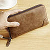 Гаманець - чоловічий портмоне з екошкіри (20,5х10,5х4,5 см), Baellerry leather, Коричневий / Чоловічий клатч, фото 8