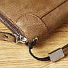 Гаманець - чоловічий портмоне з екошкіри (20,5х10,5х4,5 см), Baellerry leather, Коричневий / Чоловічий клатч, фото 9