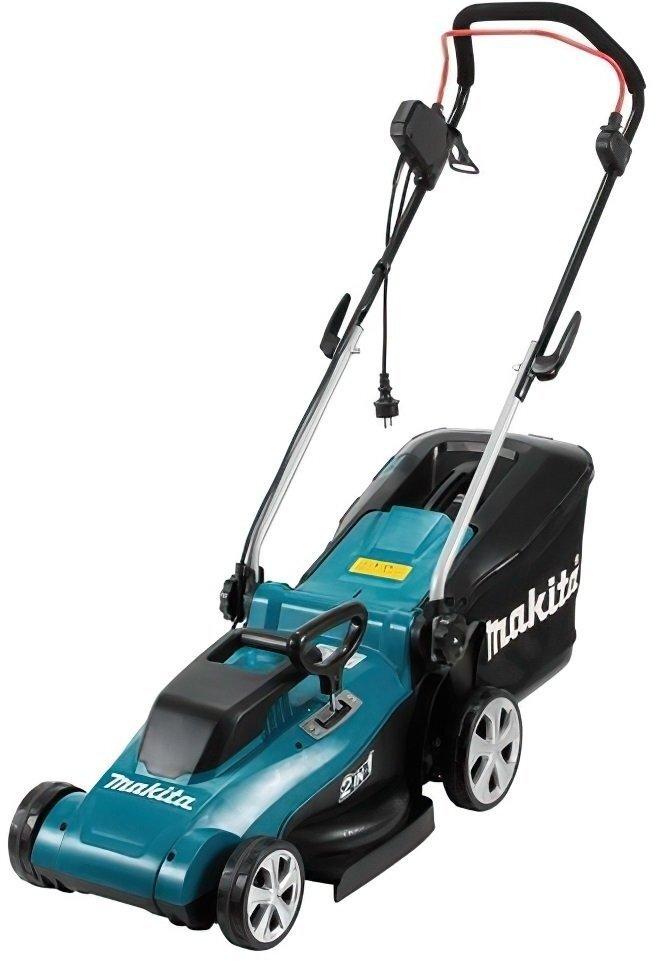 Makita Газонокосарка ELM3320, 1200Вт, 33см, 30л, 10.2кг, до 400м2, 20-55 мм, фото 1