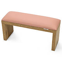 SPENVI-підлокітник для манікюру на коричневих ніжках Light pink (з рожевою подушкою)