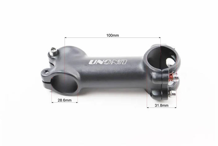 Винос руля MTB 28,6x31,8х100мм, алюм, чорний AS-021, фото 1