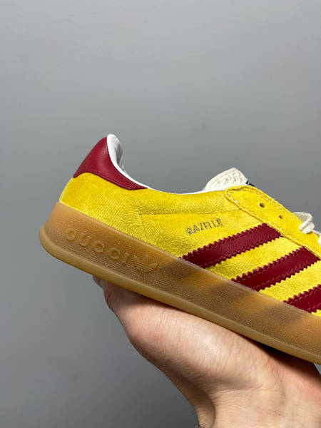Adidas gazelle yellow white sales