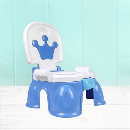 Горщик стільчик блакитний Potty Chair Music, фото 2